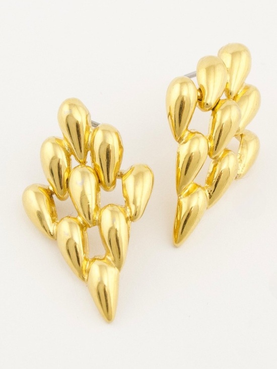 Jewelry - Boutique | Vintage Elegant Gold Teardrop Earrings